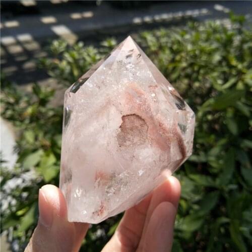 Stunning Phantom Quartz Wand Ghost Quartz w Himalaya Inclusion Healing Meditation Chakra Crystal Gift