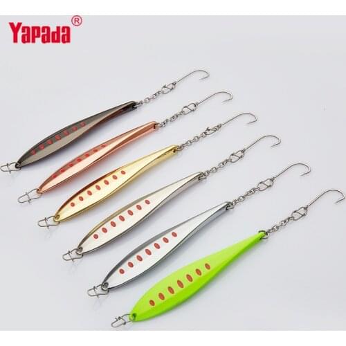 YAPADA Ice Fishing 517 Paddle 12g 72X14X7mm Single Hook Multicolor Metal Jigging Spoon Fishing Lures