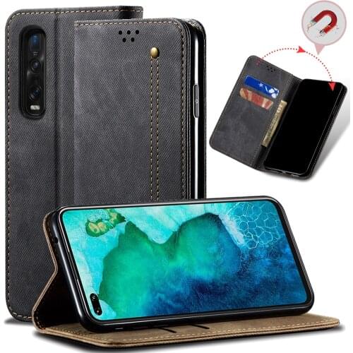 Luxury Leather Flip Wallet Case For OPPO Find X2 Pro X3 Lite Card Slot Stand Magnetic Phone Cover Bag for Find X2 Neo House