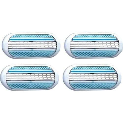 4pcs Beauty Safety Female Razor Blade Shaving Women Blades Woman Shaver Razor Blades Replacement Head