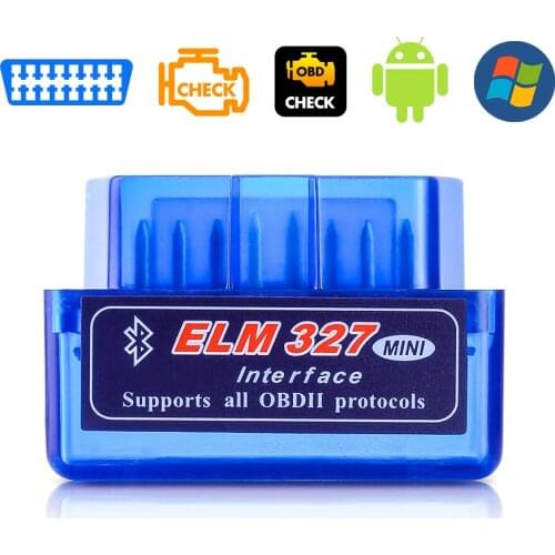 New OBD V2.1 mini ELM327 OBD2 Bluetooth Auto Scanner OBDII 2 Car ELM 327 Tester Diagnostic Tool for Android Windows Symbian
