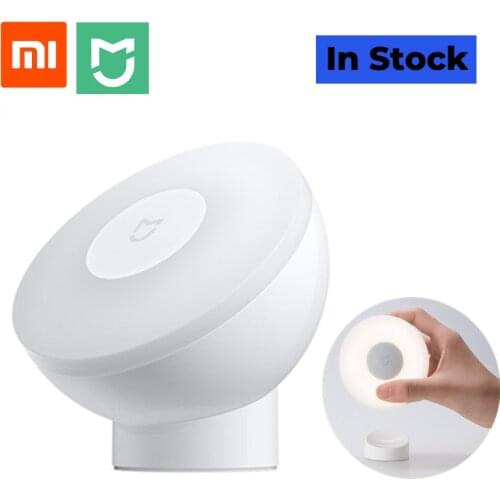 STOCK 2019 New Xiaomi Mijia Led Induction Night Light 2 Lamp Adjustable Brightness Infrared Smart Human body sensor MJYD02YL