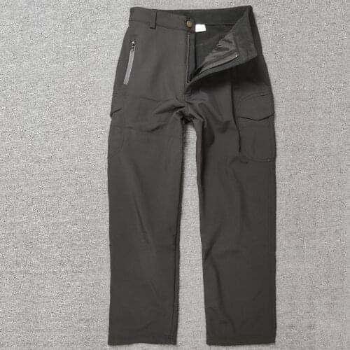 Shark Skin Softshell Tactical Military Camouflage Pants Men Winter Army Waterproof Warm Fleece Sport Camo Camping Hiking