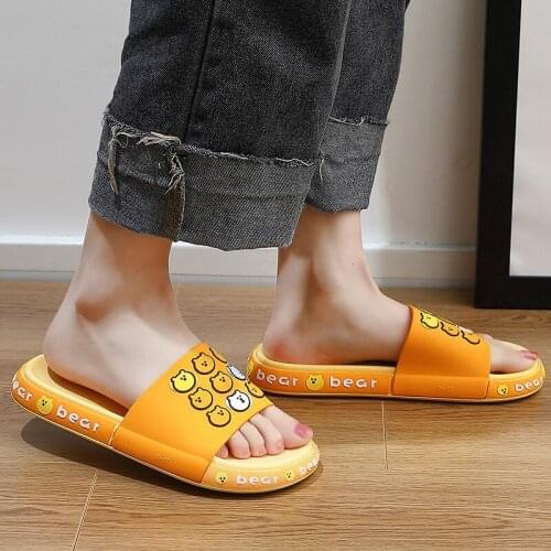 Slipper female household bathroom bath antiskid couple cartoon slipper male mens shoes home slippers for men funny slippers