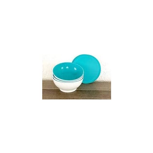 Tupperware Allegra Sweet Bowls (24x275 ml) Dark Turquoise White Sweet Bowl, clear Sweet Bowls 24 pcs Set (24x275 ML) Blue