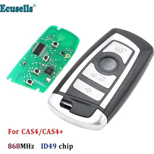 Smart 4 buttons 868MHz remote key fob for BMW F CAS4 CAS4+ 3 5 7 Series X5 X6 F20 F21 F22 F24 F30 F31 F32 ID49 Hitag Pro chip