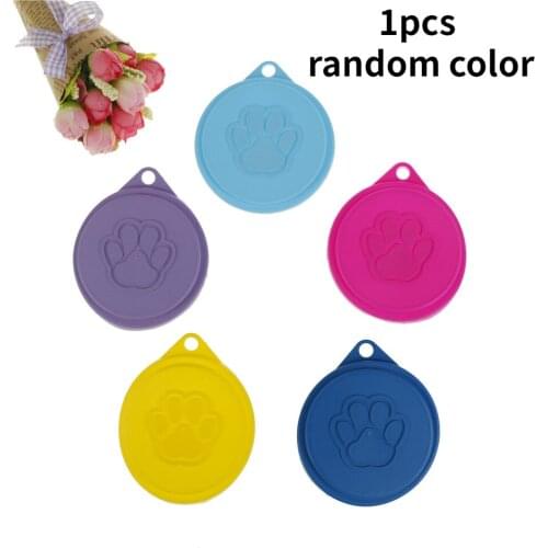 1pcs Reusable Pet Food Can Cover Silicone Dogs Cats Storage Tin Cap Lid Seal Cover Pet Supplies Suitable for 85mm