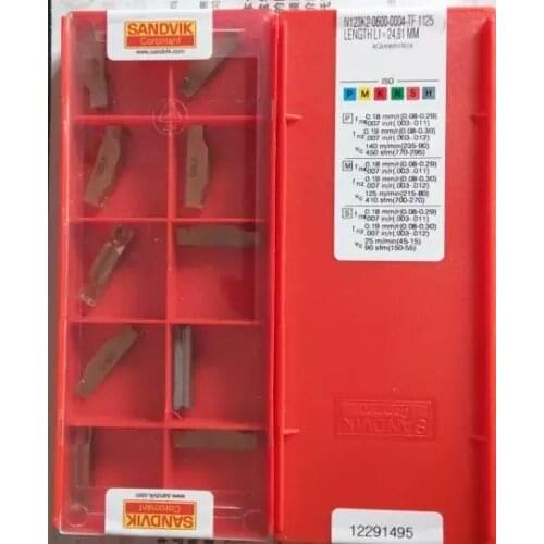 10PCS CARBIDE INSERT N123K2-0600-0004 TF 1125