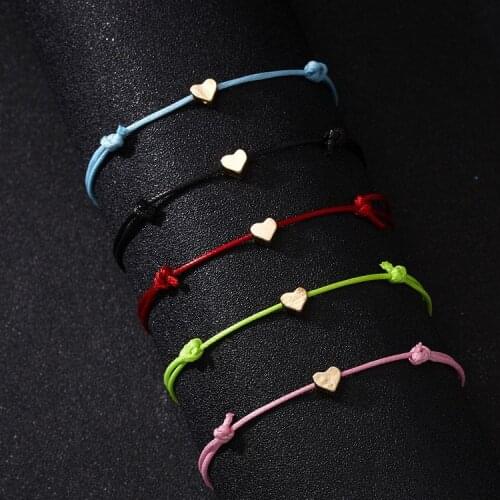 2PCS 10*7.5cm Make a Wish Papper Card Love Woven Adjustable Bracelet Fashion Jewelry Gift For Women,Men,Kids