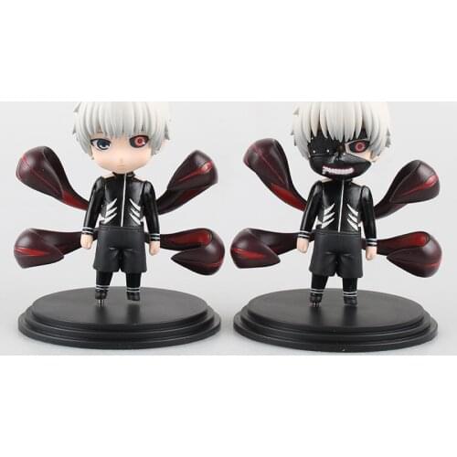 2pcs/set Anime Tokyo Ghoul Kaneki Ken PVC Figure Model Toy No Box New Gift