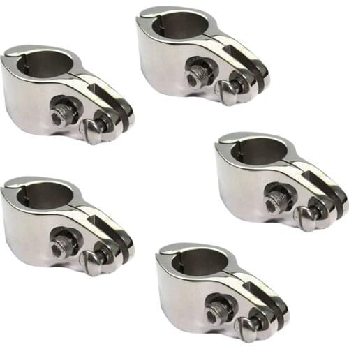 20/22/25/30/32mm 316 Stainless Steel Fitting Boat Bimini Top Hinged With 2 Screws Jaw Slide Easy Install Marine Hardware Q9QD