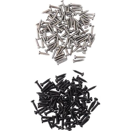 200pcs Machine Heads Mounting Screws 11x2.2mm for Guitar Bass Mandolin Accessory