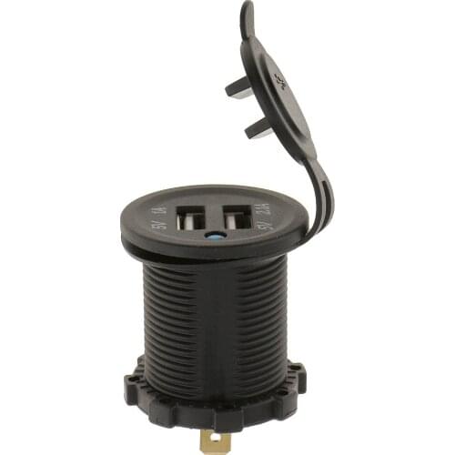 3.1A 12V-24V Dual USB Port Lighter Socket Adaptor Car Charger