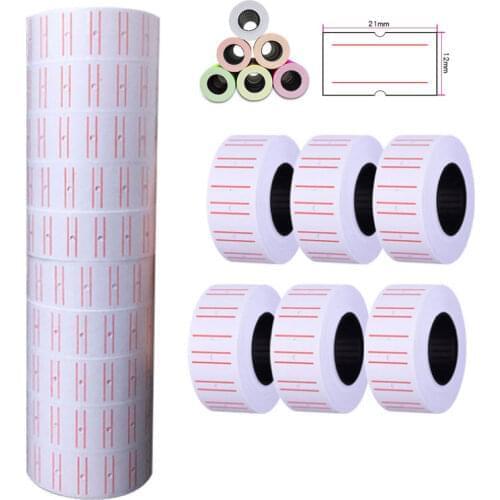 400pcs/ Roll Colorful Adhesive Price Label Paper Tag Mark Sticker For MX-5500 Tag Gun Labeller Price Stickers