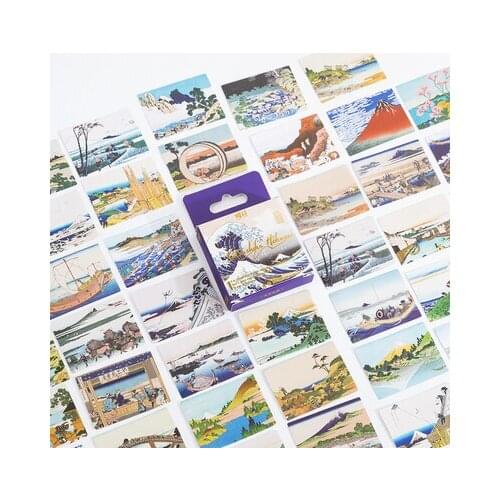 45pcs/box Japanese View Label Stickers Set Decorative Stationery Stickers Scrapbooking Diy Diary Album Stick Label