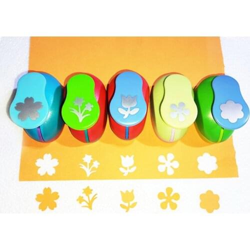 5pcs 1'' flower punch 25mm diy craft hole puncher scrapbooking punches eva maker Kids scrapbook paper cutter Embossing sharper