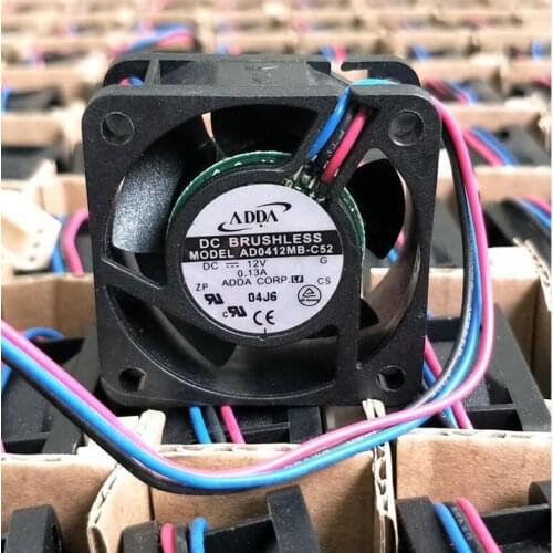 Brand new FOR ADDA AD0412MB-C52 4020 40*40*20mm DC12V 0.13A 1U axial cooling fan 8100rpm 9.1CFM
