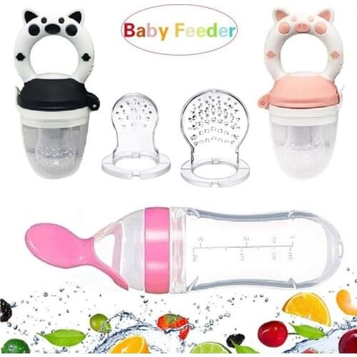 1/3PC Newborn Baby Feeding Bottle Fresh Food Fruit Milk Feeding Bottles Nibbler Infant Baby Supplies Nipple soother Bottles