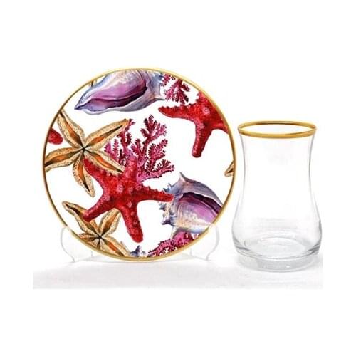 Drop Tea Set 12 pieces Coral