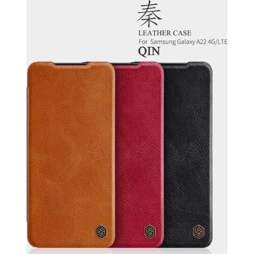 NILLKIN Case For Samsung Galaxy A22 4G Wallet Leather Flip Case For Samsung Galaxy A22 4G Cover High Quality Leather Case