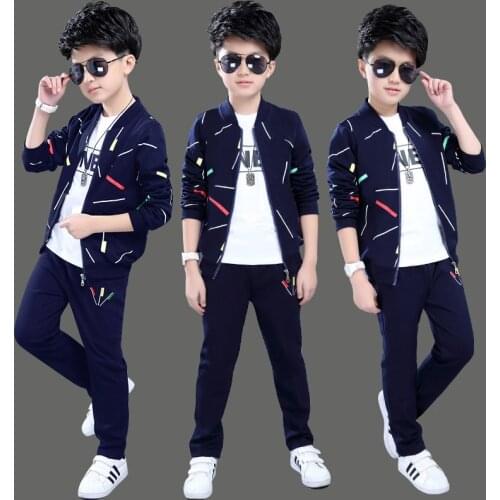 Childrens Spring Autumn Boys' New Kids' Suit Boys Clothing Set