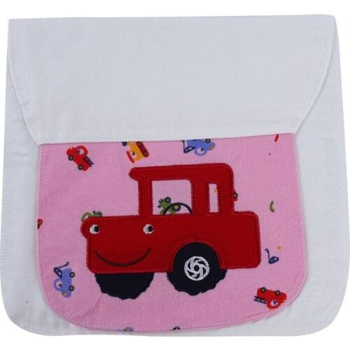 Baby Sweat Towel for 0-8 Y Cotton 3 Layer Gauze Childrens Sweat Towel Pad Back Towel to Kindergarten Handkerchief Cloth Cartoon