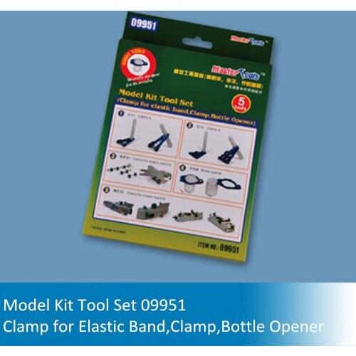 Trumpeter Master Tools 09951 Model Hobby Craft Tool Set-Clamp/Clamp for Elastic Band/Bottle Opener