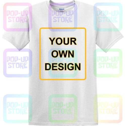 Personalized Customized Single Side DIY Logo Men T-Shirt 3D Print Short Sleeve Tee Top - Image By POP-UP Store