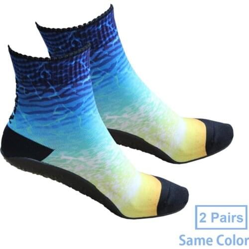 RANDY SUN Volleyball Beach Socks With 2 Pairs Seamless Quick-Dry Aqua Water Sports Yoga Shoes, Yoga, Sand Exercise, Jogging