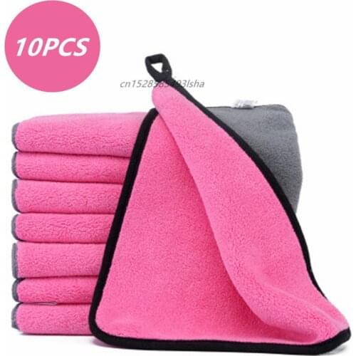 3/5/10PCS Home Wash Microfiber Towel Car House Cleaning Kitchen Bathroom Clean Cloth Detailing Car Styling Wash Towel