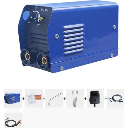 ZX7-200 0-200A Portable MINI Electric MMA Welder Household Small Inverter DC Portable Copper Core Welding Machine 220V