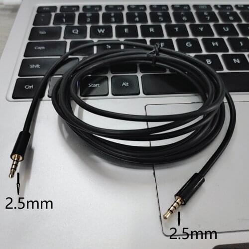 Male to Male 2.5mm to 2.5mm Stereo Headset Headphone Jack Gold Plated Connector Wire Cord Plug 2meter 6ft