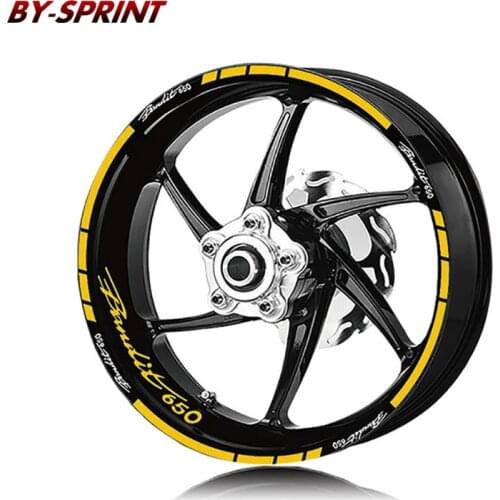 For SUZUKI BANDIT 650 bandit 650 bandit650 Motorcycle Tire LOGO Stickers Wheel Stripes Reflective Waterproof Decals Stickers