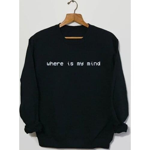 Where is my mind Pixies Sweatshirt Grunge 90s Grunge Grunge Tumblr sweatshirt Unisex Casual Tops high quality Jumper pullovers