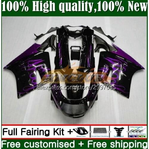 ZZR1100 For KAWASAKI NINJA ZX 11R ZZR 1100 CC Purple flame ZX11 R 1No.73 ZX11R 93 94 95 96 97 ZX-11R 1998 1999 2000 2001 Fairing