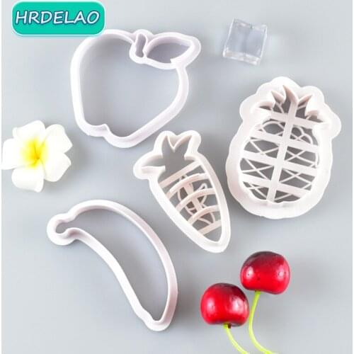 1Pcs Slimes Play Dough Tools Set Fruit Vegetable Accessories Modeling Soft Clay Kits Cutters Molds Educational toys for Children