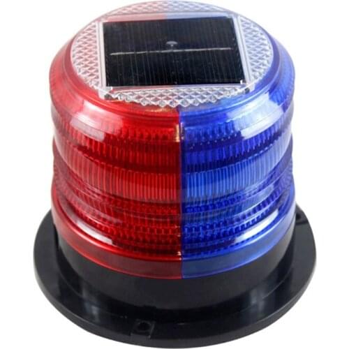 1 Pc Solar Flashing Warning Light Strobe Emergency Headlight LED Strobe Warning Lights Safety Car Accessories Auto Lamp
