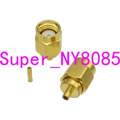 10pcs RP-SMA male Jack solder for RG178 RG196 cable RF connector