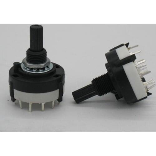 10pc High-quality RS26 4 Pole Position 3 Selectable Band Rotary Channel Selector Switch Single Deck Rotary Switch Band Selector