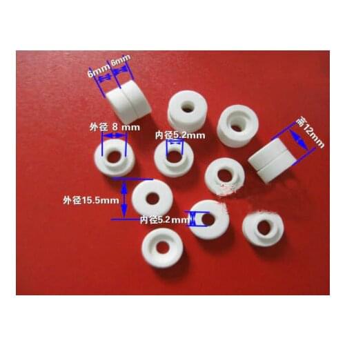 20Pcs M5 High Temperature Porcelain Washers Insulating Ceramics Terminals Washer
