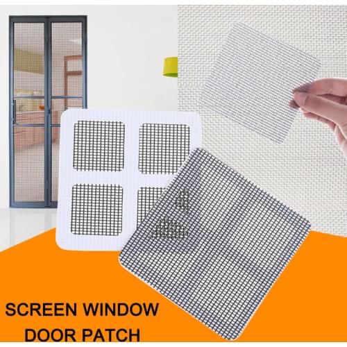 5/10/20 Pcs Window Door Screen Repair Patches Back Adhesive Net Fix Rips Holes Damaged Stickers Mesh Anti Mosquito Bug Insect