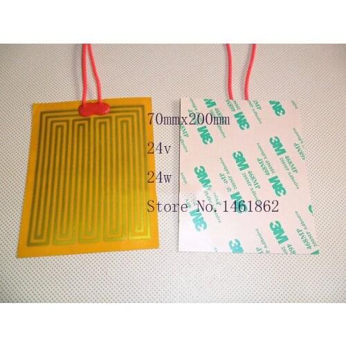 70mmx200mm 24V 24W element heating PI film polyimide heater heat rubber electric Antenna electronic components Industrial Heater