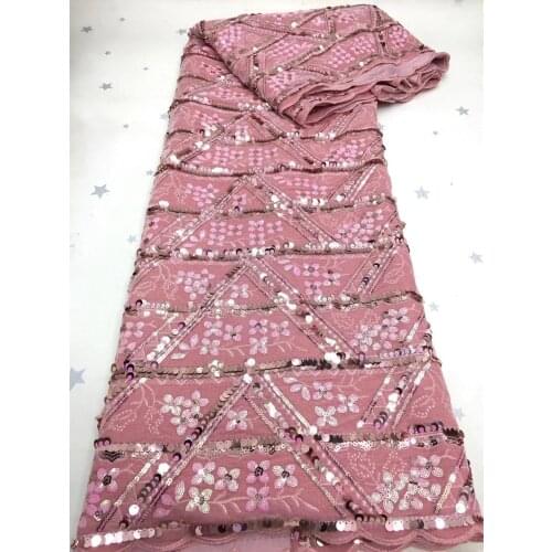 Sequined French Tulle Lace Fabric 2021 High Quality African Lace Fabric Latest Party Lace Material D4206
