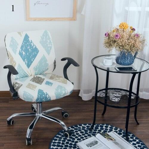 Office Chair Cover Elastic plit Chair Cover Universal Rotating Armrest Lifting Chair Seat Cover Anti-dirty Washable Slipcovers