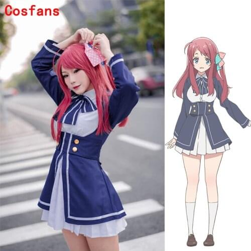 COSFANS 2019 New Zombieland Saga Cosplay Costume Sakura Minamoto Cosplay Costume Anime Women Costume Lolita Dress custom made