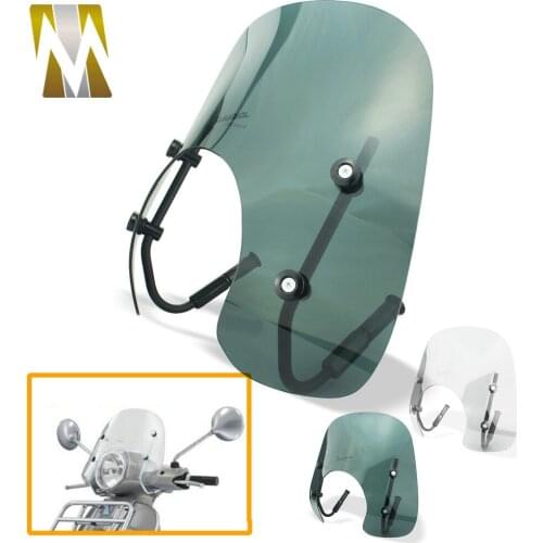 For Piaggio Vespa Primavera 150 Motorcycle Styliing Decor Parts Wind Guard Dust Duard Windshield Windscreens & Wind Deflectors