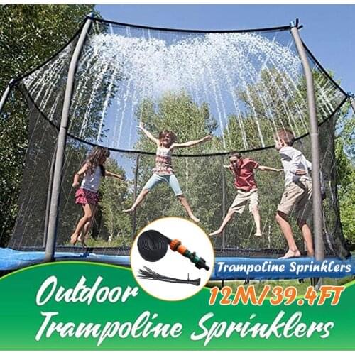 Spot Trampoline Sprinklers for Kids Trampoline Spray Hose Water Park Fun Summer Outdoor Water Game Toys for Boys Girls dropship
