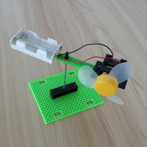 DIY Rotating Wing Handmade Toys Physical Gizmo Building Blocks Kits Solar Energy Assembled Toy Teaching Tool