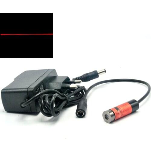 Focusable 650nm 660nm 50mW Red Laser Line Diode Module w / 5V AC Adapter US/EU/UK/AU