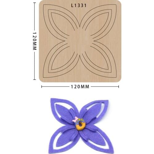 Knife mold Flowers Wood Cutting dies DIY Scrapbooking Mold Wooden Cutter leather handmade crafts